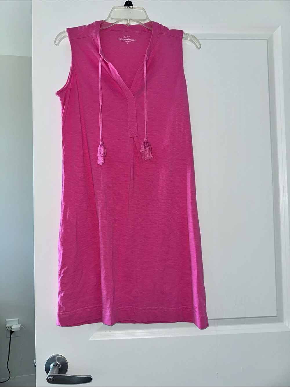Vineyard Vines Sleeveless Tassel Tunic - Hot Pink